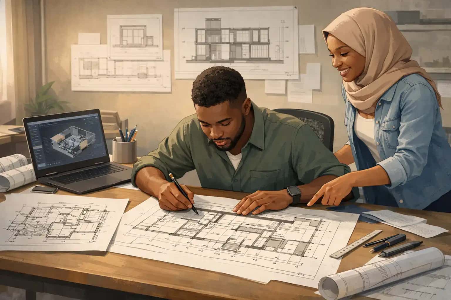 Cover Les bases du dessin d’architecture