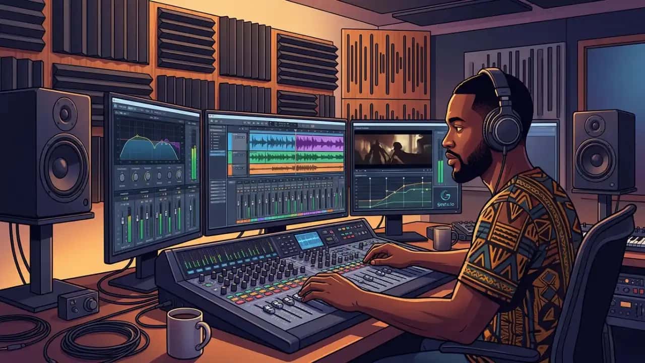 Cover Post-production audio avec Fairlight